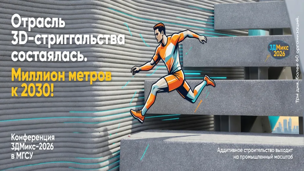 Отрасль 3D-строительства состоялась. Миллион метров к 2030!